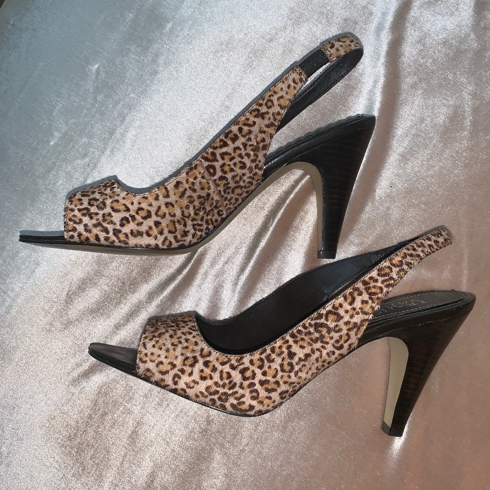 Franco Sarto Animal Print Slingback Heel